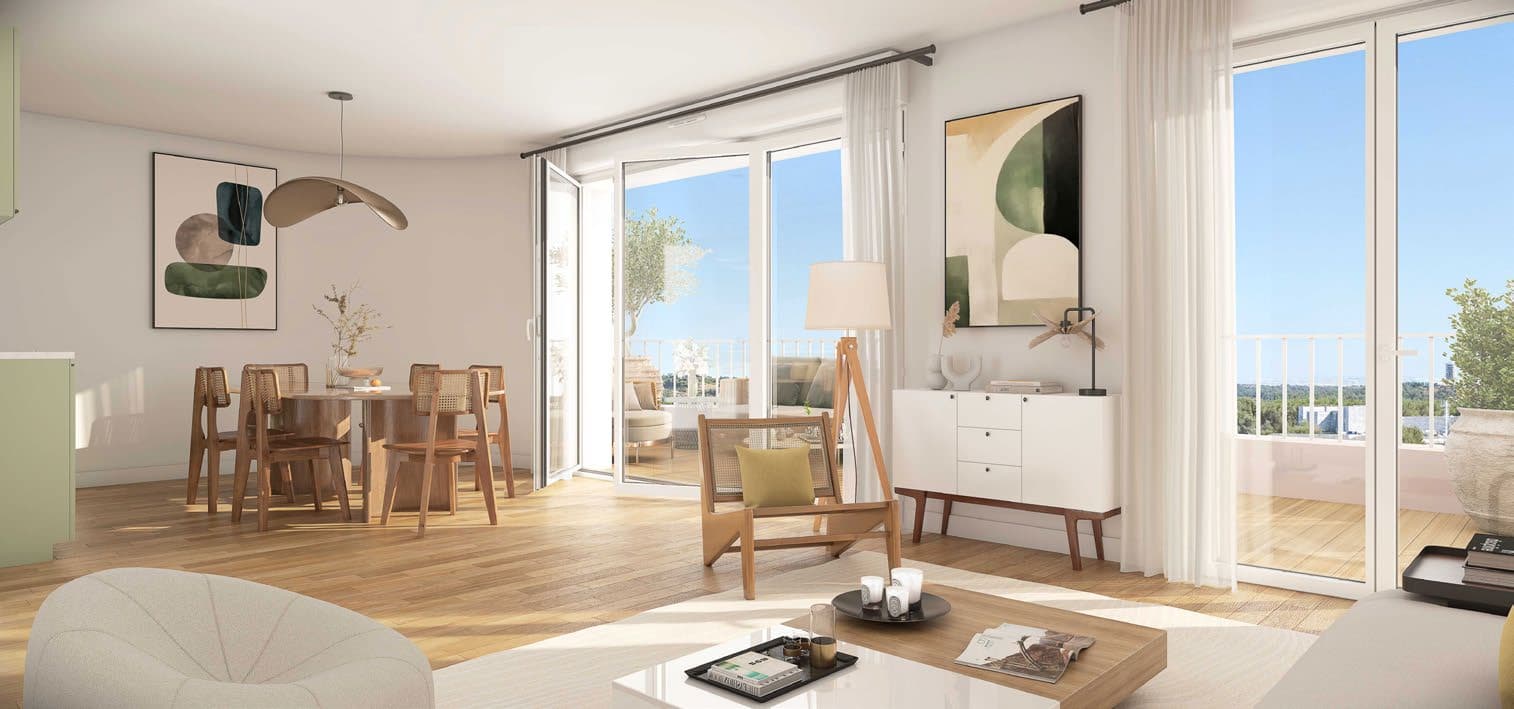 Intérieur lumineux d'un appartement Home Spirit 2